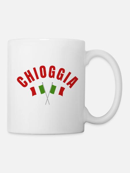 Chioggia Crossed Italian Flags - Mug - white