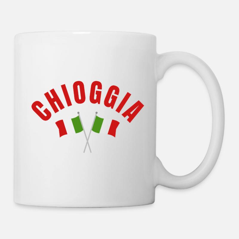 Chioggia Crossed Italian Flags - Mug - white