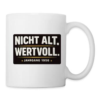 Not old. Valuable. Vintage 1956 Gift Shirt - Mug - white - Right