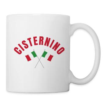 Cisternino-italienische Flaggen - Tasse - Weiß - Rechts