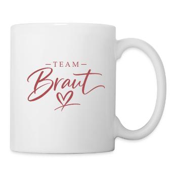 Team Bride Heart Script - Mug - white - Right