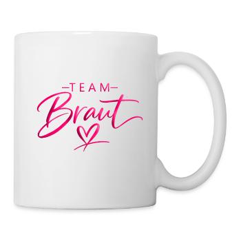Team Chest Heart Font - Mug - white - Right
