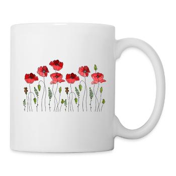 Fleur - Mug blanc - blanc - Droite
