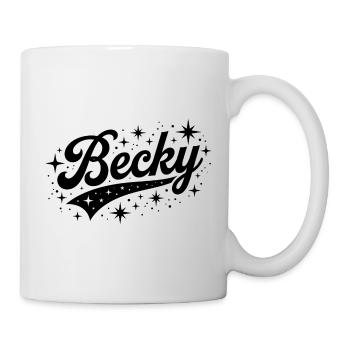 Becky name first last family - Mug - white - Right