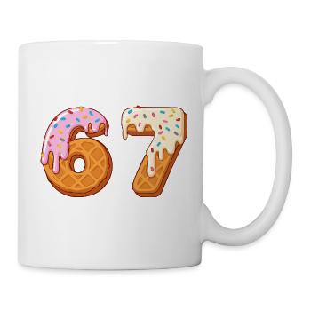 67 - Siebenundsechzig Nummer 67 Waffle Ic-e Cream Six - Tasse - Weiß - Rechts