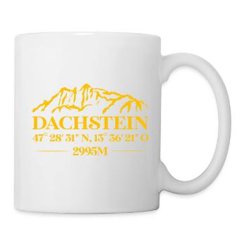Dachstein Ramsau Österreich Souvenir Koordinaten - Tasse - Weiß - Rechts