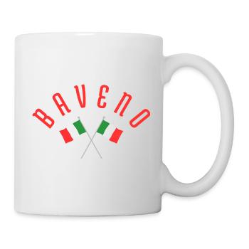 Baveno a franchi les drapeaux italiens - Mug blanc - blanc - Droite