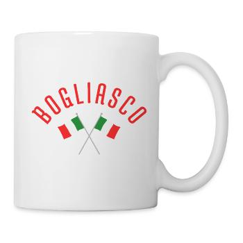 Bogliasco Crossed Italian Flags  - Mug - white - Right