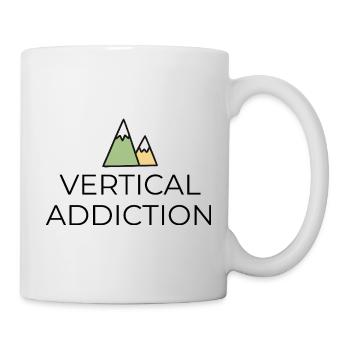 Vertical Addiction - Design with Mountain Peaks - Mug - white - Right