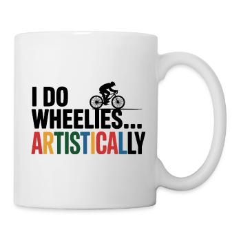Grâce artistique du cyclisme - Mug blanc - blanc - Droite