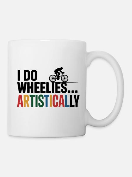 Künstlerisches Radfahren Grace - Tasse - Weiß