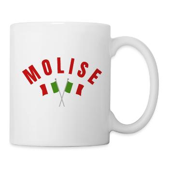 Molise Crossed Italian Flags - Mug - white - Right