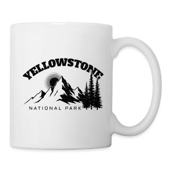 Hiking Yellowstone National Park - Mug - white - Right
