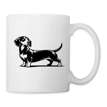 Dachshund Portrait - Mug - white - Right