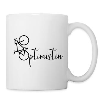 Optimist Cycling Bicycle Wheel - Mug - white - Right