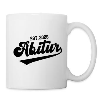 Abitur 2026 Schulabschluss Gymnasium Matura Abi 26 - Tasse - Weiß - Rechts