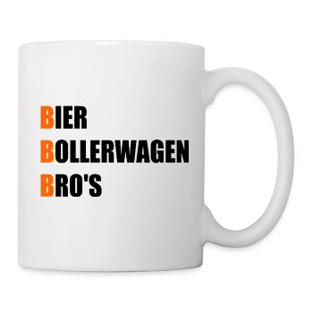 Männertag Bier Bollerwagen - Tasse - Weiß - Rechts