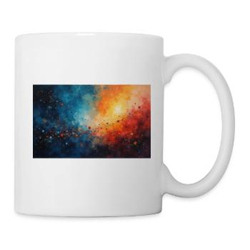 Cosmic Dawn Abstract Splash - Tasse - Weiß - Rechts