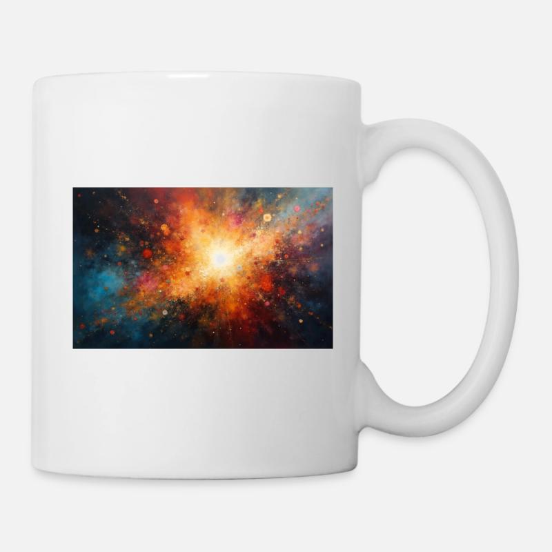 Kosmische Burst-Nebel-Explosion - Tasse - Weiß