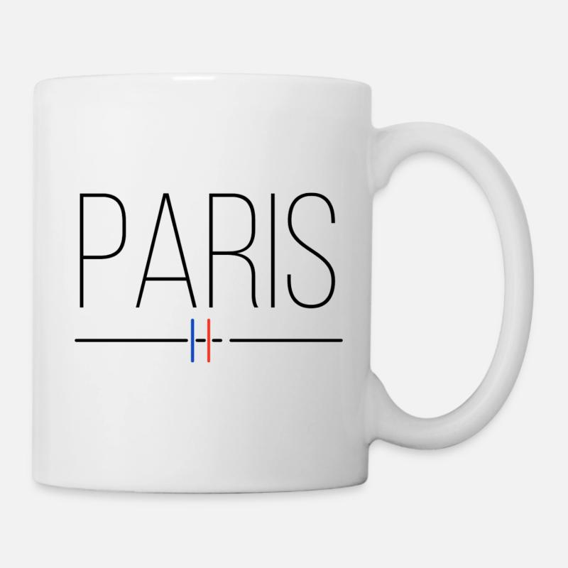 Paris / Drapeau - Mug blanc - blanc