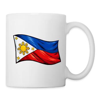Philippines Flag Caricature - Mug - white - Right