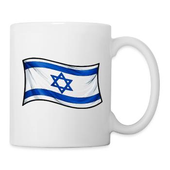 Israeli Flag Print Star of David - Mug - white - Right