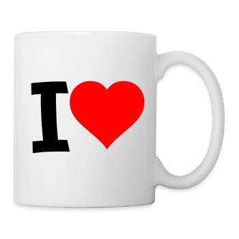 Red Heart - Clear Love Look - Mug - white - Right