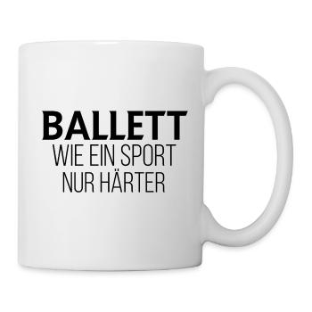 Ballett lustig - Tasse - Weiß - Rechts