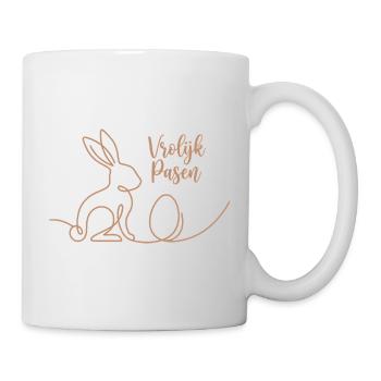Vrolijk Pasen, Schattig Konijn Shirt, Hoodie, Bag - Tasse - Weiß - Rechts