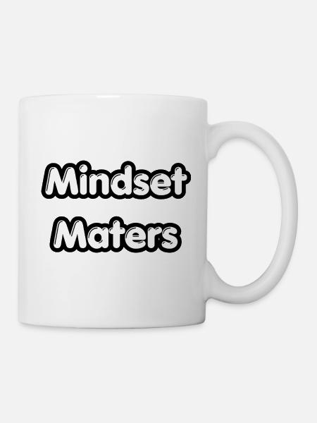 Mindset Matters T-Shirt | Motivational Tee - Mug - white
