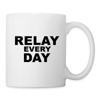 Relay Every Day Bold Outline - Mug - white - Right