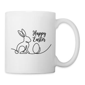 Joyeuses Pâques, Chemise de Pâques Un lapin mignon - Mug blanc - blanc - Droite