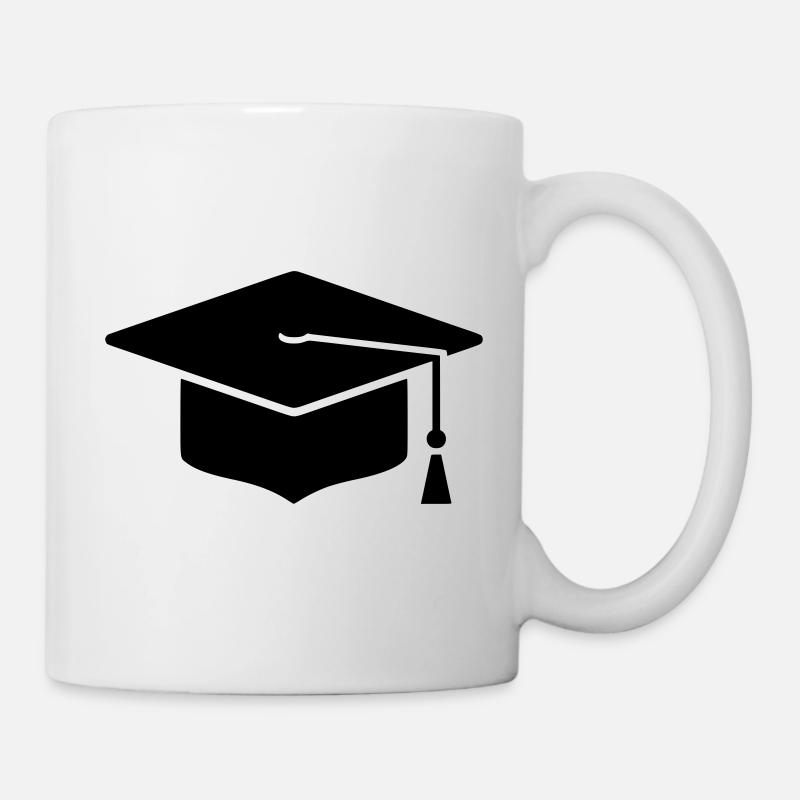 Doktorhut Abschluss Icon - Tasse - Weiß