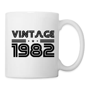 Original 1982 Vintage Vintage Rétro Anniversaire  - Mug blanc - blanc - Droite