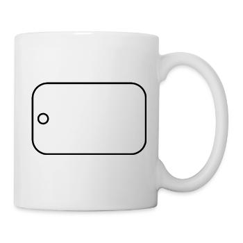 Military Dog tags - Mug - white - Right
