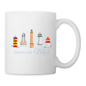 Gönn Dir Meer Leuchtturm Kollektion - Tasse - Weiß - Rechts