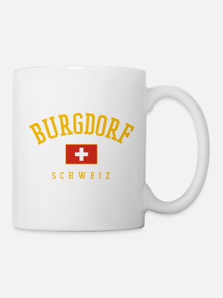 Burgdorf Schweiz Emblem - Tasse - Weiß