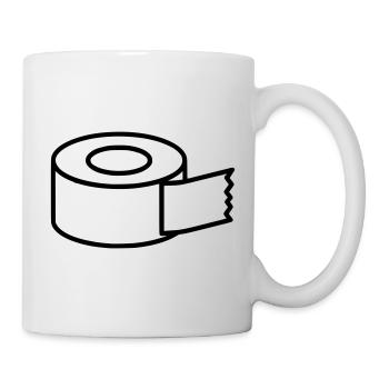 Icône d’artisanat du ruban masquant - Mug blanc - blanc - Droite