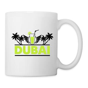 Logo néon de la boisson au citron vert de Dubaï - Mug blanc - blanc - Droite