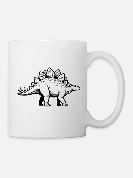 Stegosaurus - Tasse - Weiß