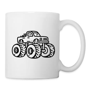 Monstertruck - Tasse - Weiß - Rechts