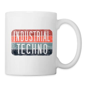 Industrial Techno Retro Gradient - Tasse - Weiß - Rechts