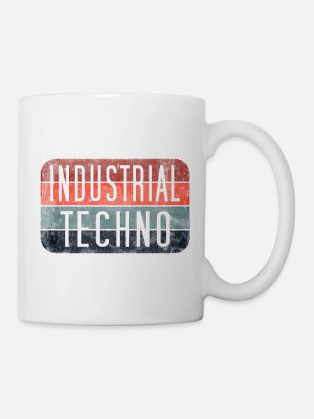 Industrial Techno Retro Gradient - Tasse - Weiß
