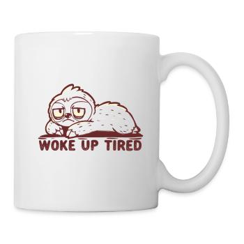 Je me suis réveillé fatigué - Mug blanc - blanc - Droite