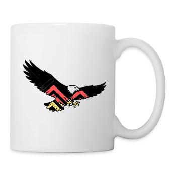 Drapeau des fans d’Adler Allemagne - Mug blanc - blanc - Droite