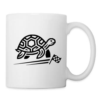 tortue - Mug blanc - blanc - Droite