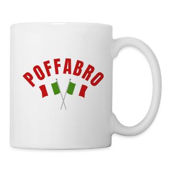 Poffabro Italienische Flaggen - Tasse - Weiß - Rechts