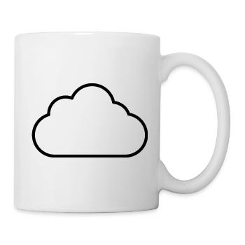 Résumé du nuage - Mug blanc - blanc - Droite