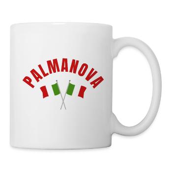 Palmanova-Italien-Flaggen - Tasse - Weiß - Rechts