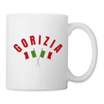 Gorizia a traversé les drapeaux italiens - Mug blanc - blanc - Droite